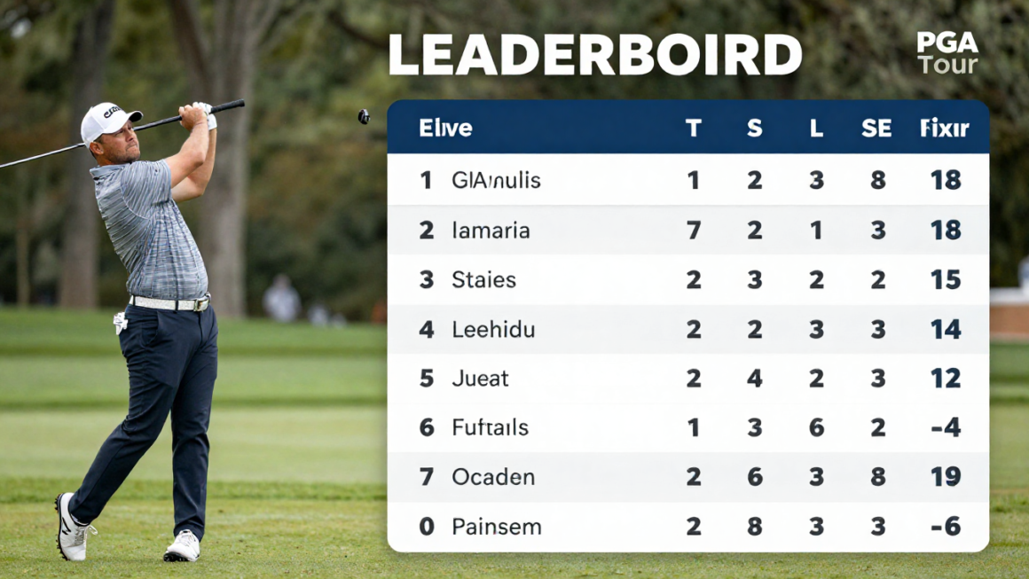 PGA Today Leaderboard: Aktuelle Rangliste, Live-Ergebnisse und Wissenswertes zur PGA Tour