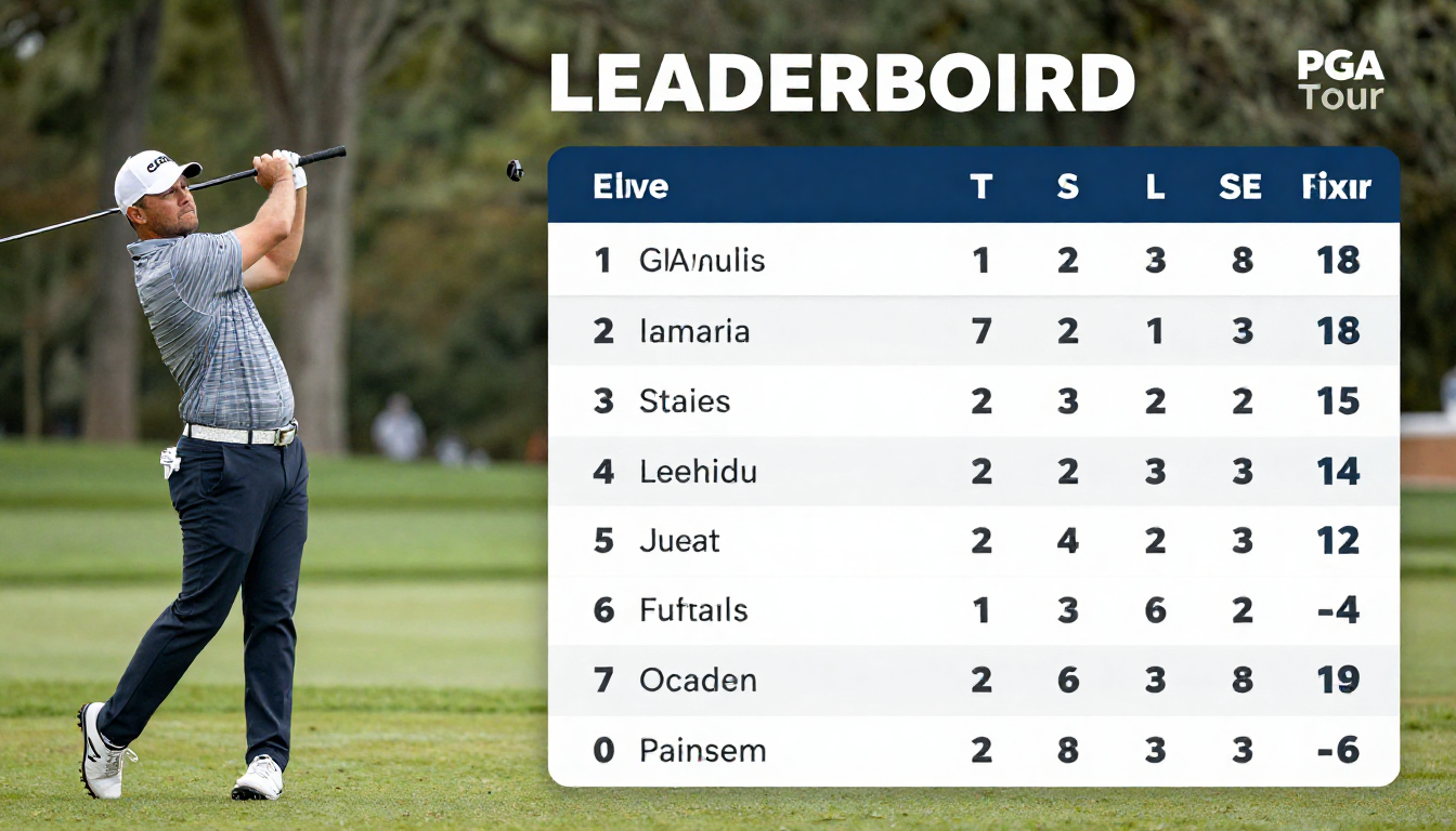 pga today leaderboard
