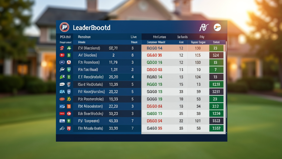 PGA Golf Leaderboard – Aktuelle Ranglisten, Live-Ergebnisse und alles Wissenswerte